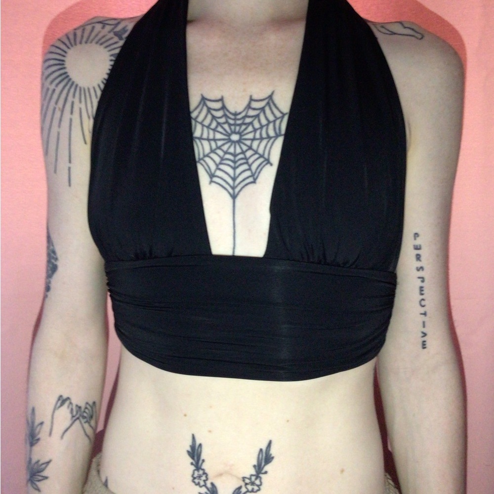 Princess Polly Black Crop Top